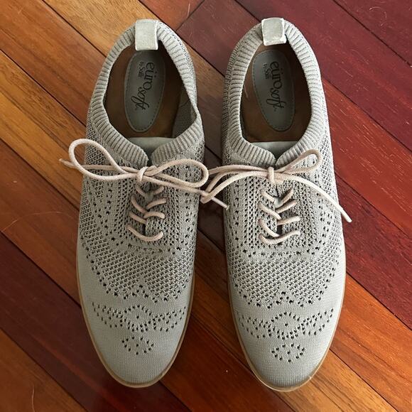 Sofft Shoes - Eurosoft Virida Oxford Shoes Tan Comfort Preppy Outdoor Perforated Size 11M